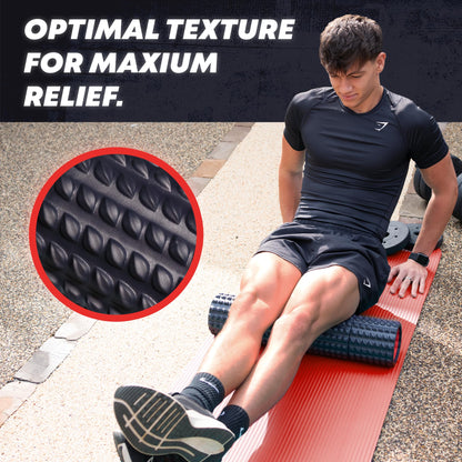 5-in-1 Long Foam Roller, 23" Long Back Roller for Physical Therapy with 5 Different Length Options, Muscle Trigger Points - Relieves Pain with Muscle Massage: Back, Shoulder, Foot, Legs, Arms, Neck