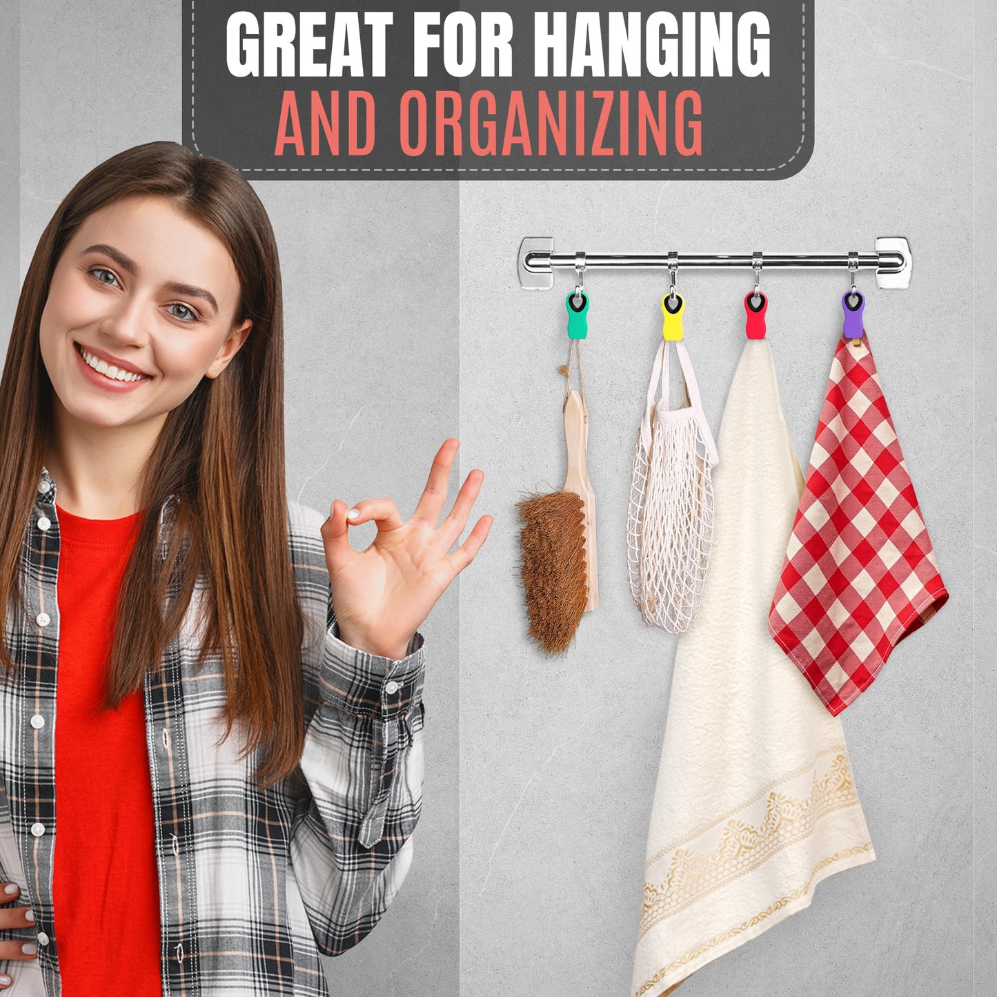 12 Pack Chip Clips for Laundry and Food - Magnetic Bag Clips for Food, Notes, Clothes, Bags - Plastic Heavy Duty Sealing Snack Bag Clips for Home and Office