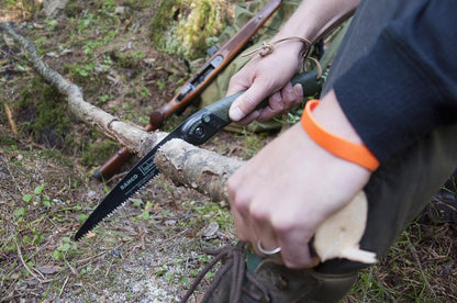 Bahco BAH396LAP 7-1/2" Laplander Folding Saw for Trail Maintenance, Wood Processing, and Survival Use, Rust-Protected Blade, Secure Lock, Ergonomic Grip, Ideal Bushcraft and Camping Tool