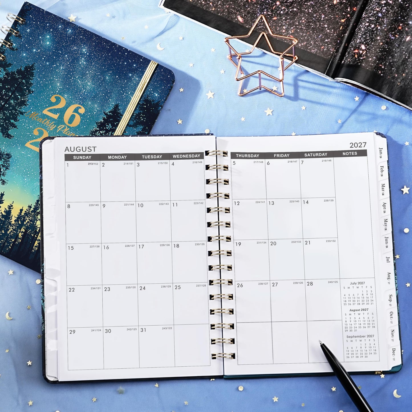 2026-2029 Monthly Planner - Monthly Planner 2026-2029 from July 2026 - June 2029, 3 Year Planner with Tabs and Pocket, 8.5" x 6.4"