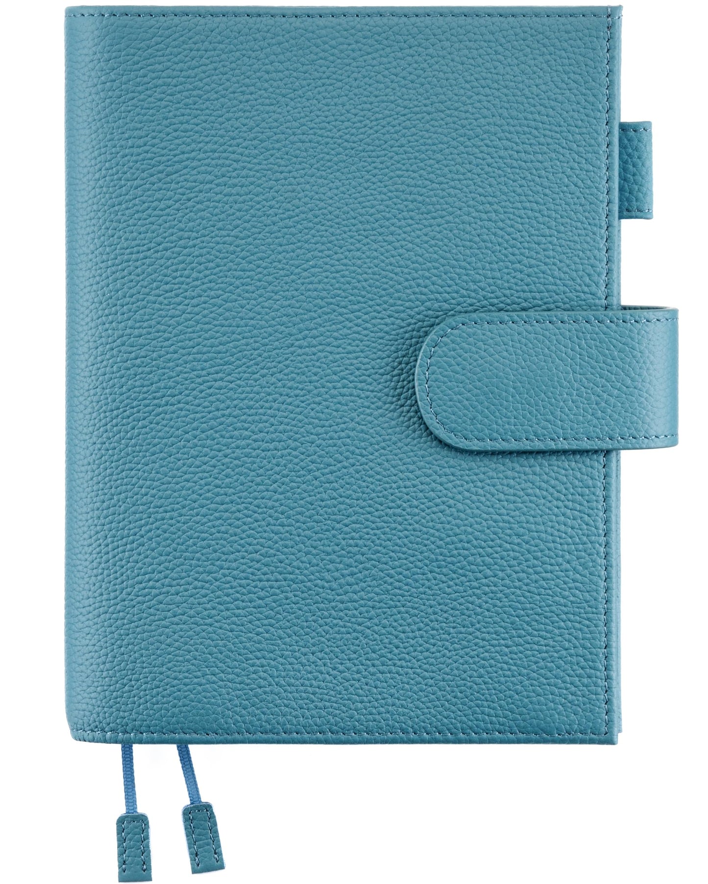 Ox Knight B6 Leather Planner Cover for Stalogy, Midori, Leuchtturm1917, and More - with Pen Loop, Card Slots, Back Pocket, and Bookmarks (Dark Blue)