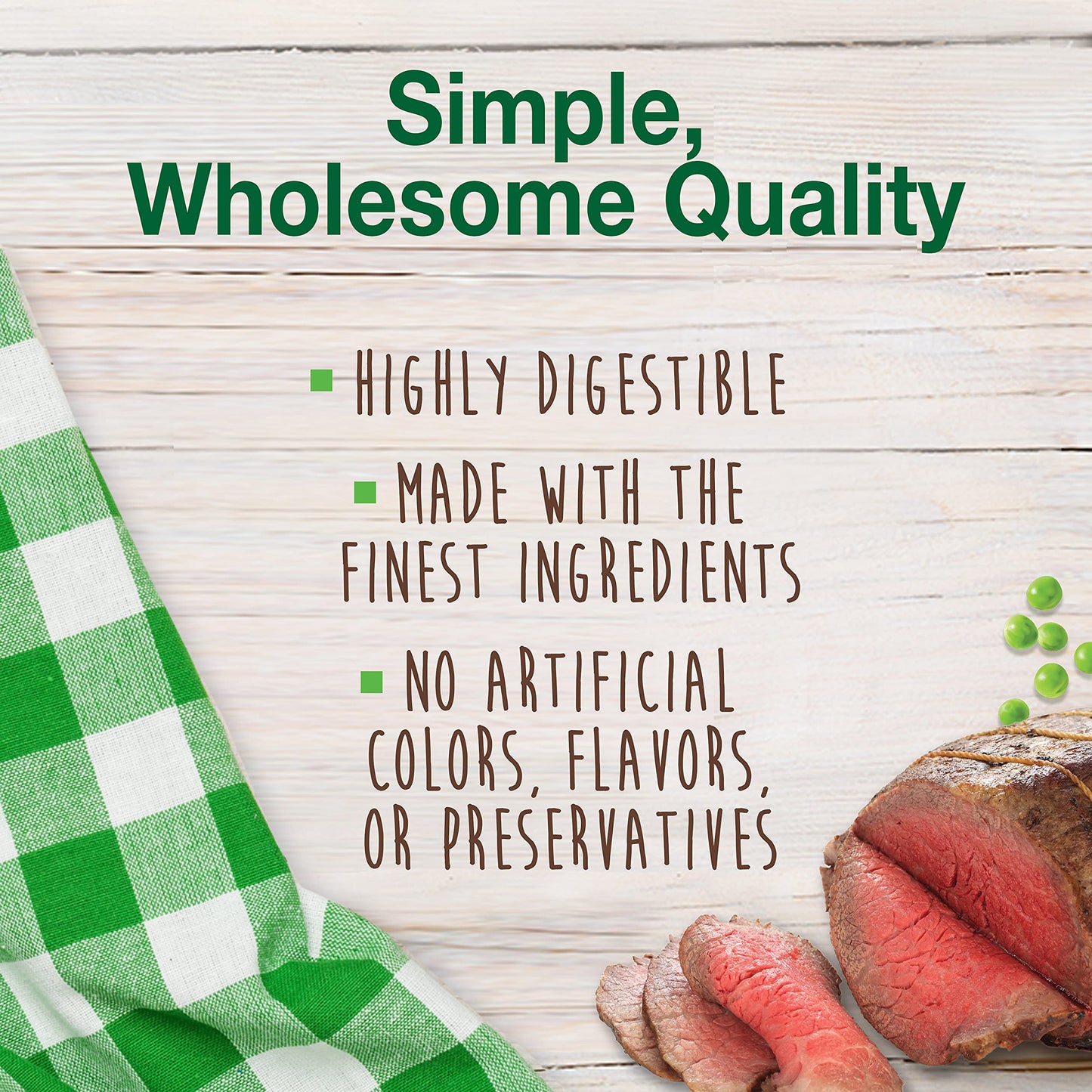 Nylabone Healthy Edibles Natural Dog Chews Long Lasting Roast Beef Flavor Treats for Dogs, Small/Regular (2 Count)