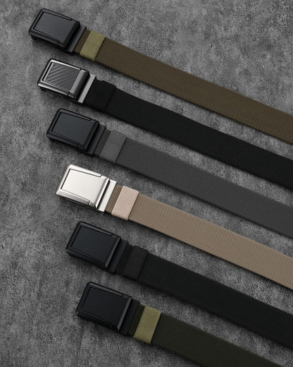 CHAOREN Tactical Belt Men - 1.5" Stretch Work Belt with Quick Release Zinc Alloy Buckle for Military Casual Jeans Hiking