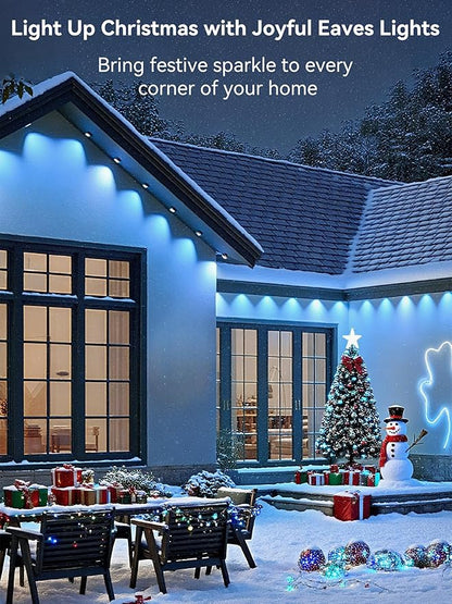 Permanent Outdoor Lights, 100FT RGB IP67 Waterproof Eaves Lighting, Smart LED Outside House Lights with App/Remote Control for Halloween, Christmas Decor, Holiday, Party, Daily, All Year-Round