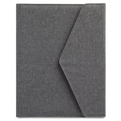 Paper Junkie Binder Organizer - 10 x 12.5 in, Gray Polyester - Resume Portfolio Folder - Zipper Binder Business Card Pockets