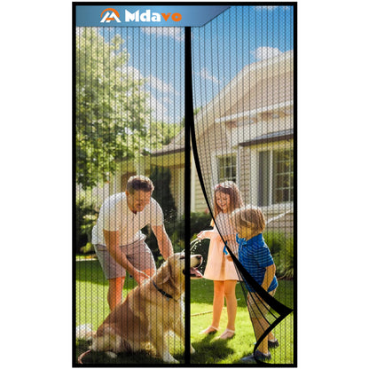 Magnetic Screen Door, Heavy Duty Door Screen Magnetic Closure Keep Bugs Out,Pet & Kid Friendly,Fit Door Size 32" x 82"