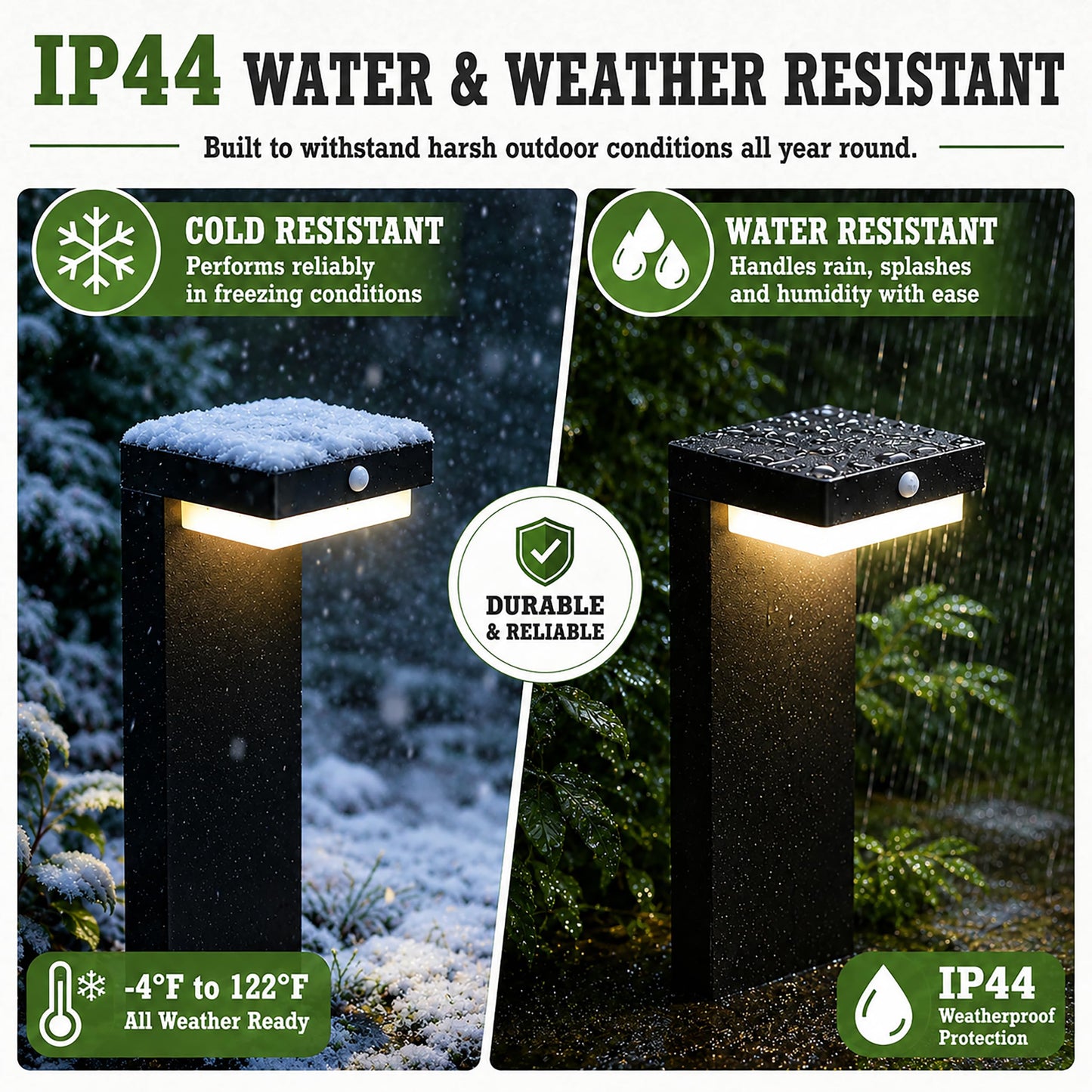 VerLuce - 20.5" Solar Pathway Lights - Walkway Solar Lights for Outside - PIR Sensor & Two Lighting Modes - Rechargeable Battery Lasts Up to 55 Hours - 3000K - IP44 Weather Resistant - 2 Pack