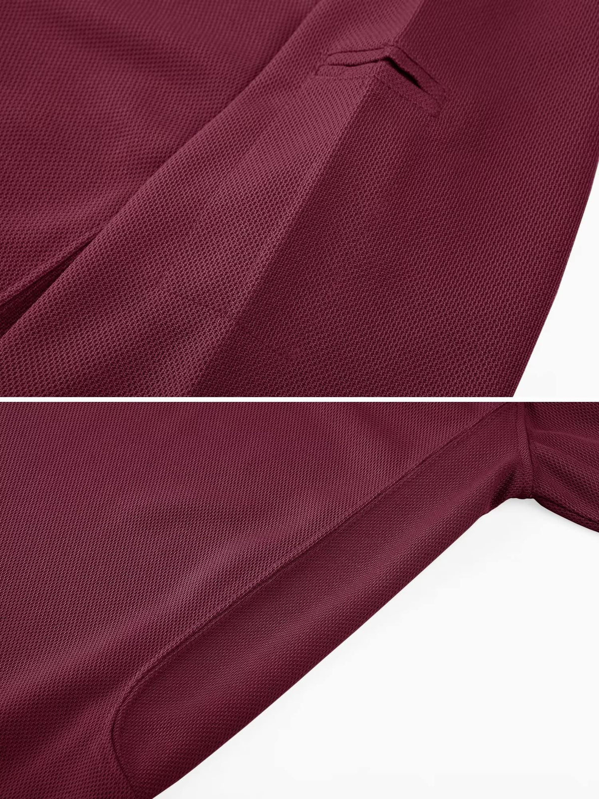 MAGCOMSEN Polo Shirts for Men Golf Shirts Quick Dry Collared Short-Sleeve Work Polo Performance Shirt Wine Red XXL