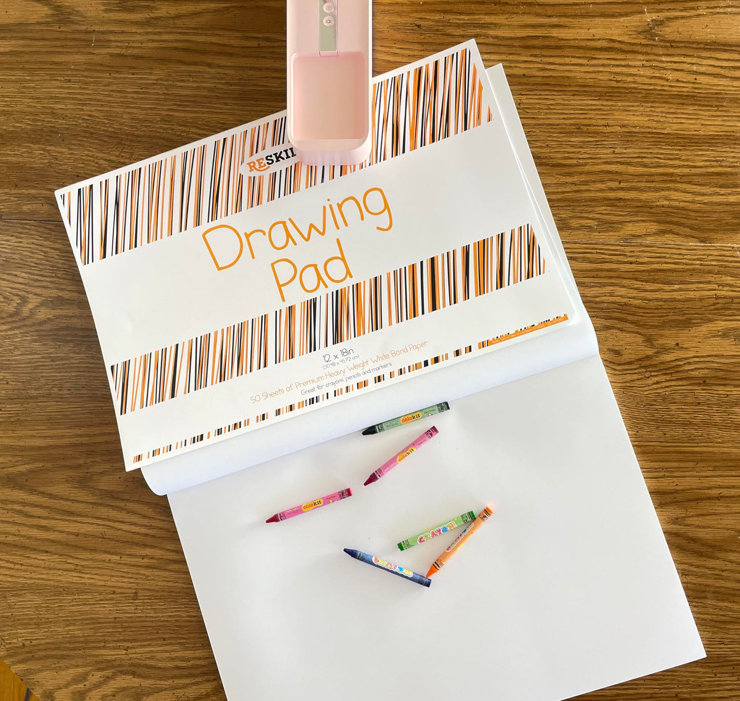 Reskid Drawing Paper Pad (12 x 18 inches) - 50 Sheets, 2-Pack Coloring Art Pads, Sketch (12x18 (2PACK))