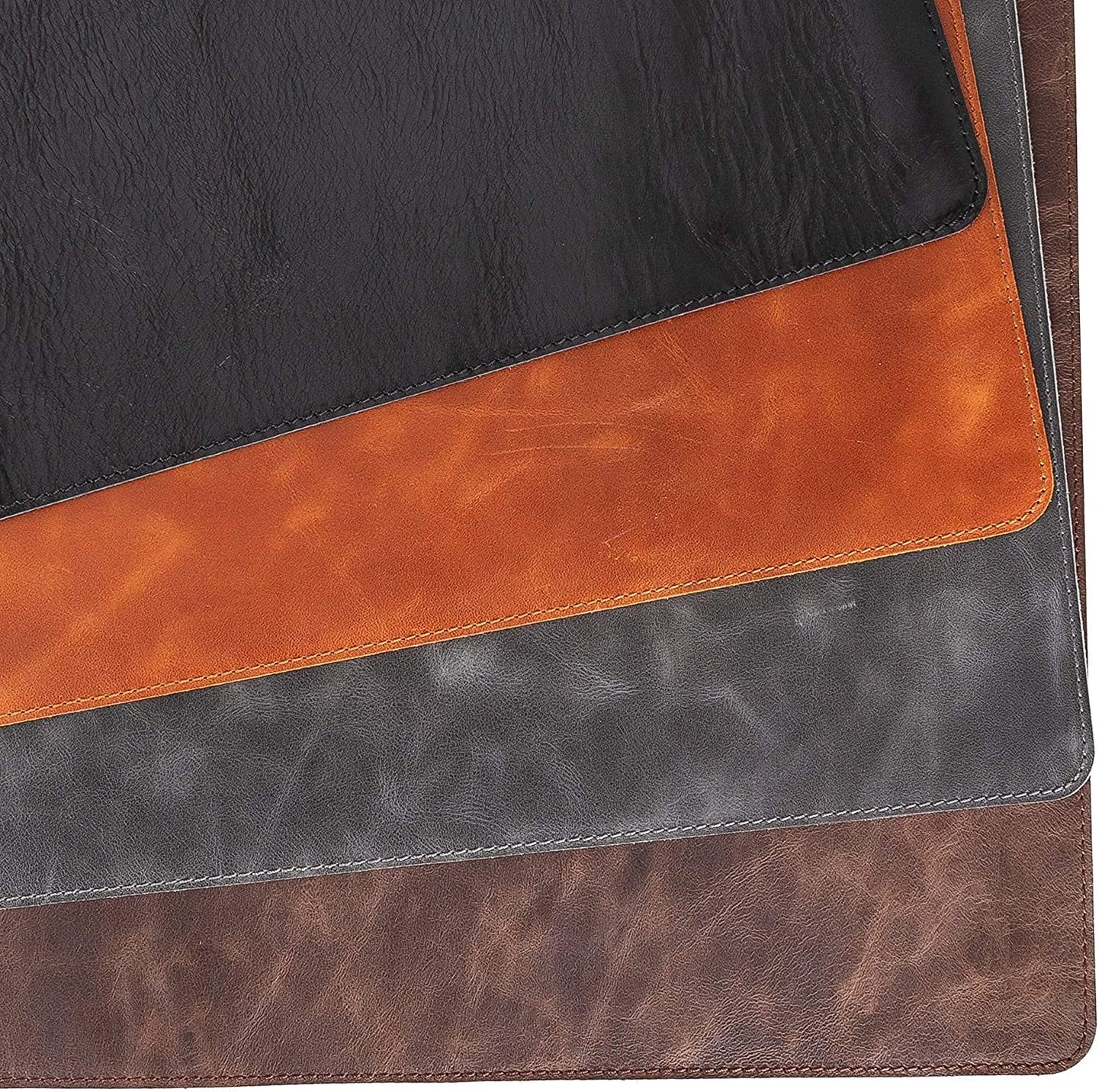 Venito Premium Leather Desk Pad Mat (31.5 X 14.6 inch) - Medium Desk Mat for Keyboard and Mouse Home Office Accessories (Faded Gray)*