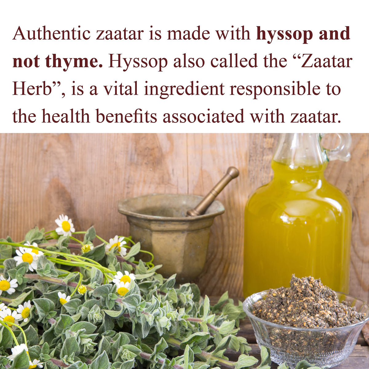 The Spice Way - Traditional Lebanese Zaatar with Hyssop (4 Oz)
