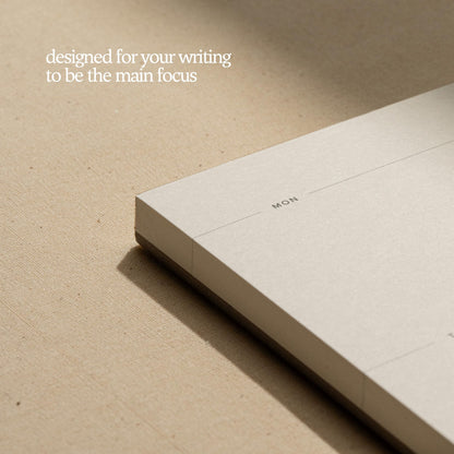 Weekly To-Do List Notepad – Desk Pad for Work and Study, Minimal, 11.7x8.3 Inches