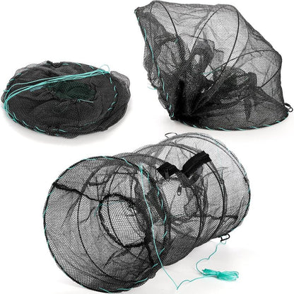 ZENFUN Fishing Bait Trap Set - 2 Pcs Collapsible Crab & Crawfish Nets | Portable Foldable Design