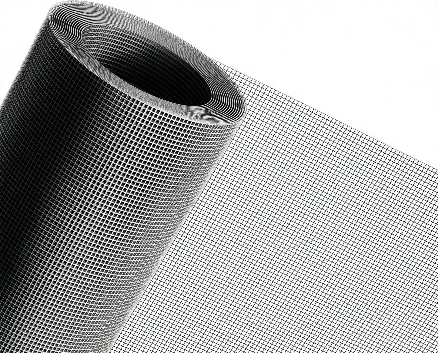MAGZO Window Screen Replacement Mesh 48"W x 99"L - Pet Resistant Premium & Durable Polyester Screen Door Mesh, Allows Fresh Air In, DIY Repair Kit Includes Tool for Sliding Doors,Windows,Patio, Gray