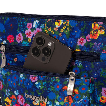 Baggallini Pocket Crossbody Bags for Women 8x8 Small Lightweight Durable Water-resistant Travel Purse W/Rfid