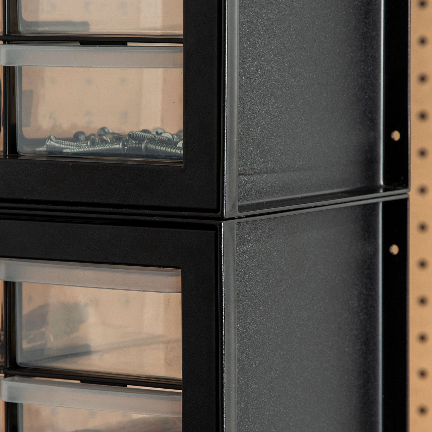 IRIS USA Small Parts Storage, Made in USA, Cabinet, 44-Drawer Organizer for Screws, Nuts, Bolts, Electronics, Hardware, Beads, Crafts, Building Bricks, Stackable Garage Storage – Black