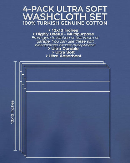 American Veteran Towel, 100% Cotton Turkish Washcloths