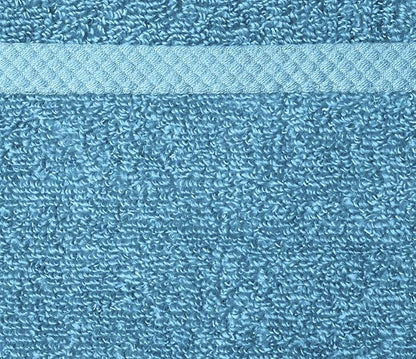 Amazon Basics Soft Cotton Washcloths, Lake Blue