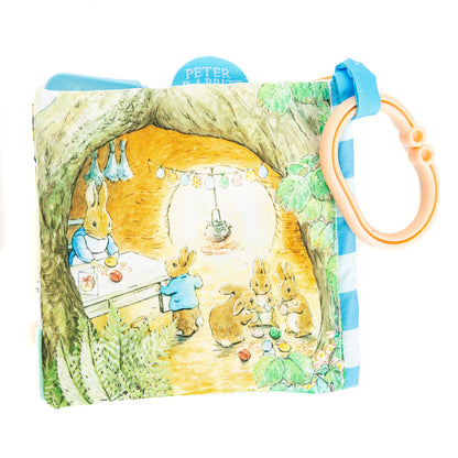 KIDS PREFERRED Peter Rabbit Soft Book with toy, Teether and Crinkle, 5 Inches