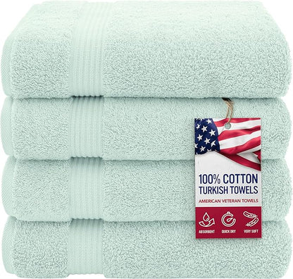 American Veteran Towel, 100% Cotton Turkish Bath Towels