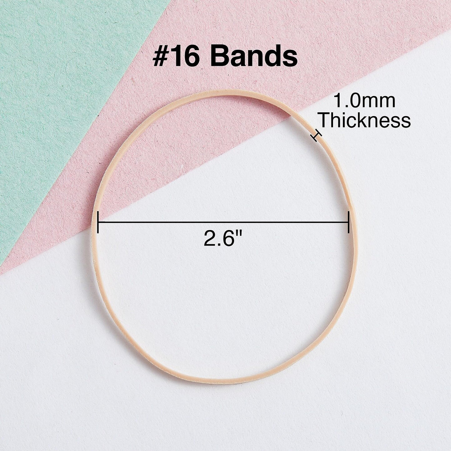 Staples Rubber Bands, Size #16, 1 lb. Bag – Small Economy Bands for Paper Bundling & Office Sorting