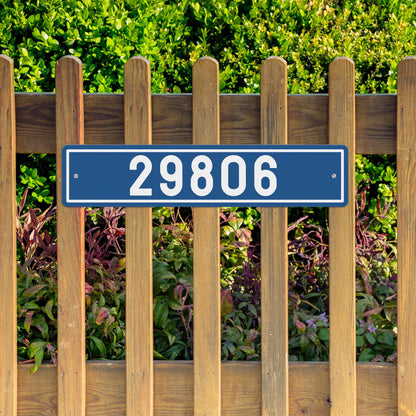 Modern House Numbers - Custom Address Sign - Reflective Mailbox Numbers - Mailbox Post Sign - Vertical Address Plaque - House Wall Plaque (C02)