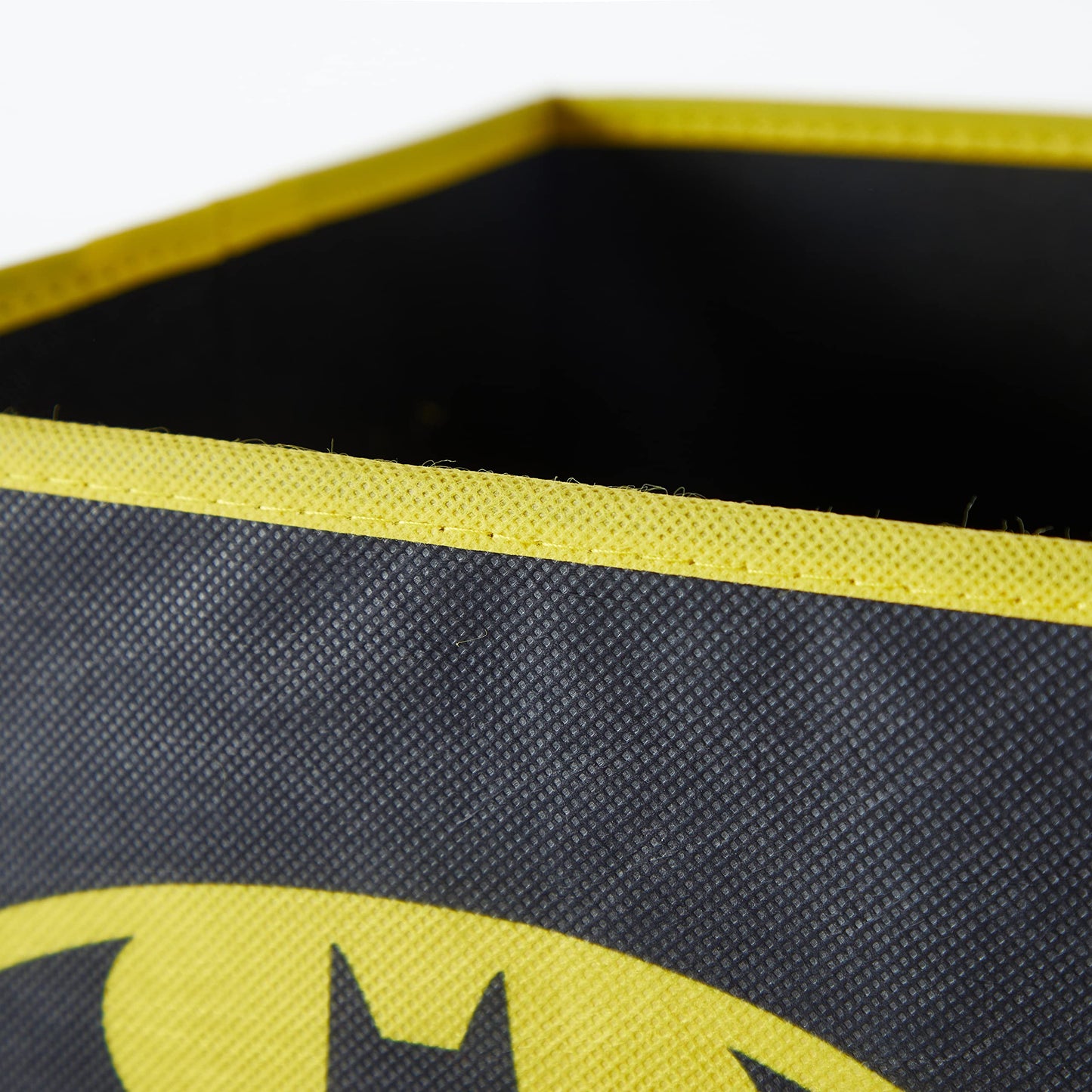 Batman Collapsible Storage Cubes – Set of 2 Foldable Fabric Bins for Kids – Organizer Boxes with Iconic Logo – Closet & Toy Storage – Black Superhero Cube Containers