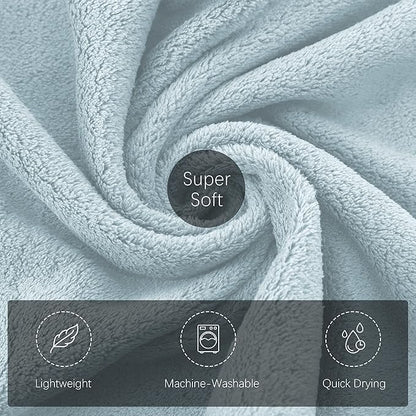 TENSTARS Silk Hemming Bath Towels