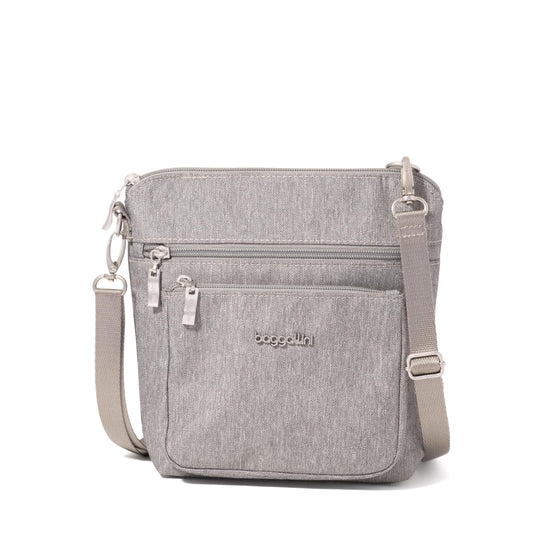 Baggallini Women's Modern Pocket Crossbody, Stone Heritage