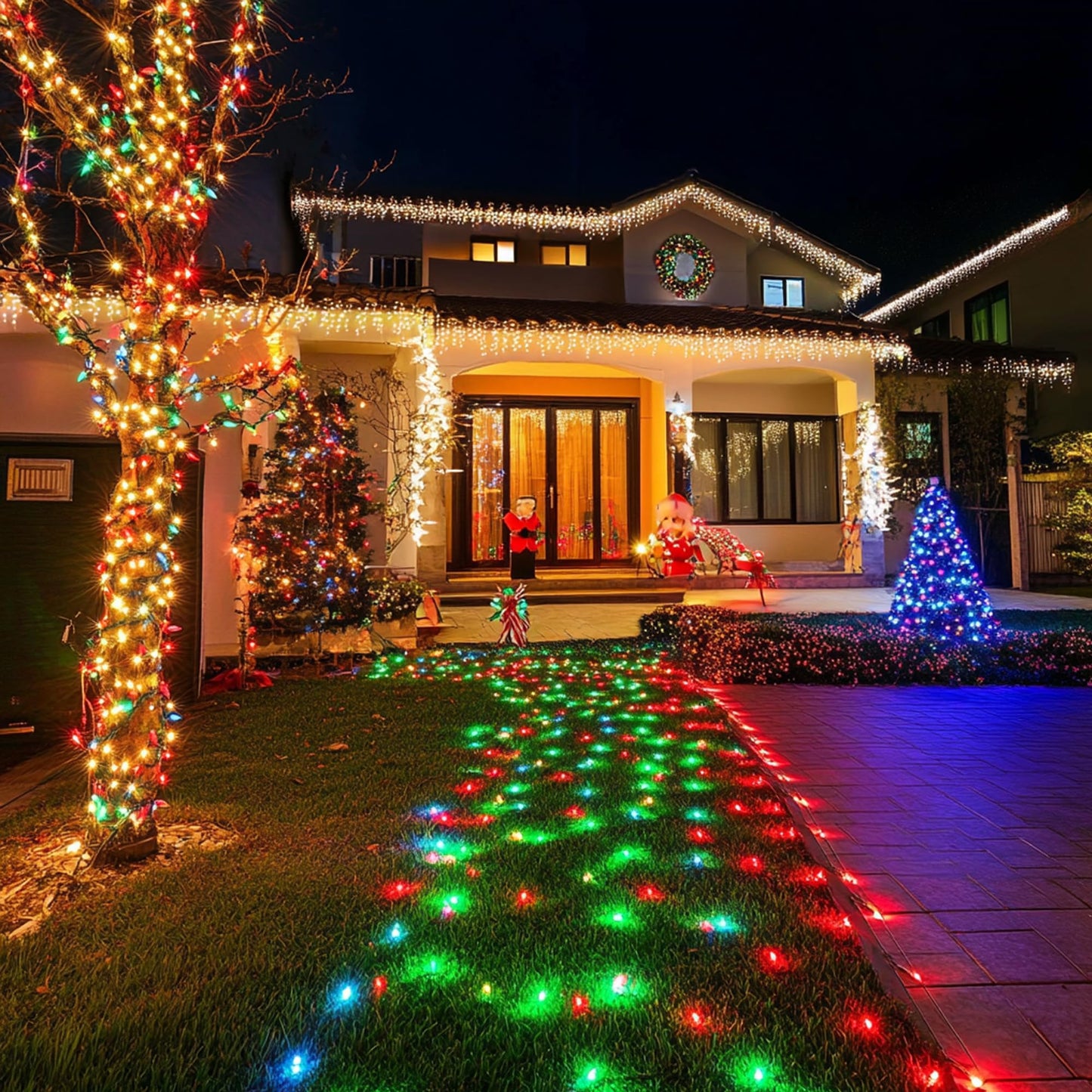 Joomer LED Clear Christmas Lights, 2Pack Total 39FT 200 LED Warm White Christmas Tree Lights, Connectable Waterproof Mini String Lights Plug in for Indoor Outdoor Home Christmas Decoration