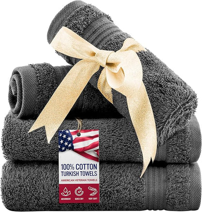 American Veteran Towel, 100% Cotton Turkish Washcloths