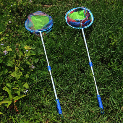 LPEIEB Fishing Net 2-Piece Set Heavy-Duty Landing Net Stainless Steel Handle Fishing Net for Catching and Releasing Fish, Shrimp, and Frogs