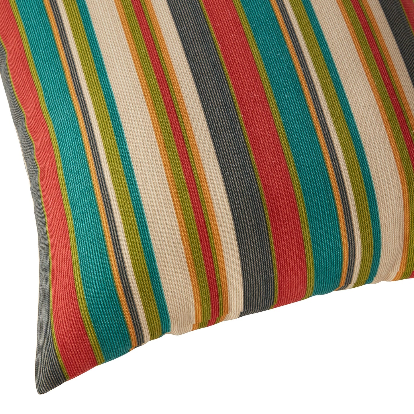 Greendale Home Fashions 2-Pack Outdoor 19x12 inch Rectangle Decorative Throw Pillow, Adobe Stripe
