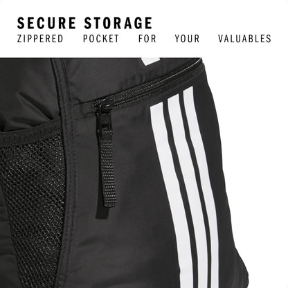adidas Alliance Sackpack – Drawstring Backpack for Sports, Small Gym Bag