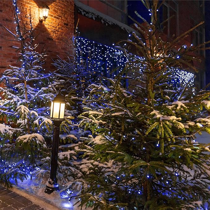 2 Pack Solar String Lights Outdoor, 200 LED Extra-Long 72FT Solar Powered Lights with 8 Lighting Modes, Waterproof Outdoor Lighting Decoration for Garden, Patio, Balcony, Xmas, Wedding, Party