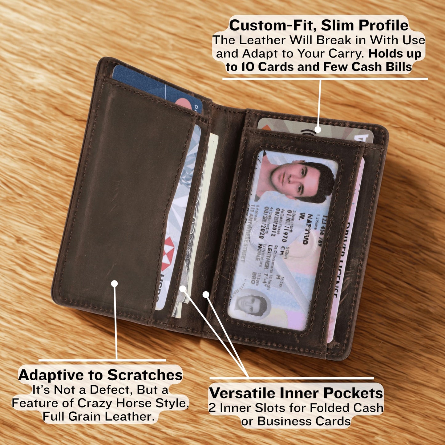 SparkMark RFID Blocking Slim Wallet for Men | Thin Bifold Credit Card Holder Wallet | Mens Wallet Slim Business Card Case | Minimalist Front Pocket wallet with Gift Box