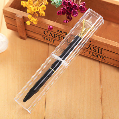 Lesnala 20Pcs Acrylic Clear Pen Gift Box Plastic Single Bulk Reusable Ballpoint Storage Display Case for Student School Office Supply Souvenir Present Packaging