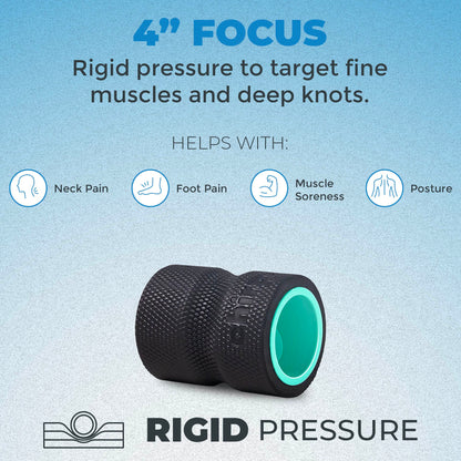 Chirp Wheel Foam Roller – Targeted Back & Neck Relief, Lumbar Spine Stretcher, Spinal Decompression Back Stretcher, Massage Roller with Density Foam for Physical Therapy, Supports 500lbs, 2-Inch Mint