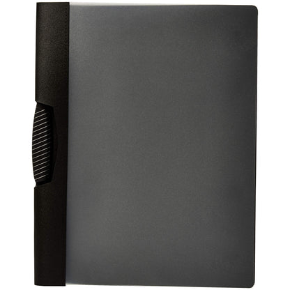 Amazon Basics Report Covers with Clip, Clear Front Presentation Folders, 9 x 10.5 inches, Grey, Pack of 10