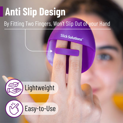 Slick- Silicone Facial Cleansing Brush, 4 Pack, Silicone Face Scrubber Exfoliator