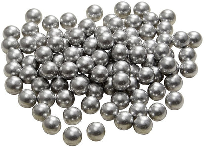 Alien Play 100 Rounds 50 Cal. Solid Aluminum Balls for Self Defense, 2.8 Gram Reusable .50 Caliber Aluminum Paintballs Ammo Projectiles for Training Fit for t4e TR50/HDR 50 Target Shooting (Silver)