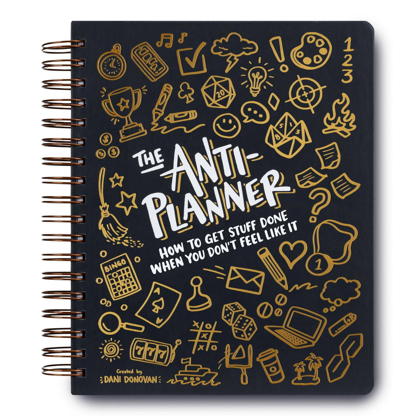 The Anti-Planner: How to Get Stuff Done When You Don't Feel Like It--Clean Edition, No Dates or Calendars ADHD activity planner for adults women kids, adhd tools, productivity planner