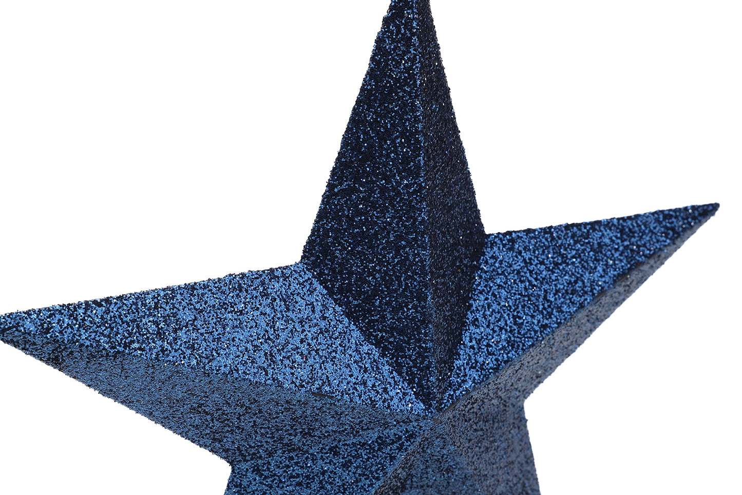 Christmas Concepts® 20cm Glitter Tree Top Star Decoration – Christmas Tree Topper/Ornament (Midnight Blue)