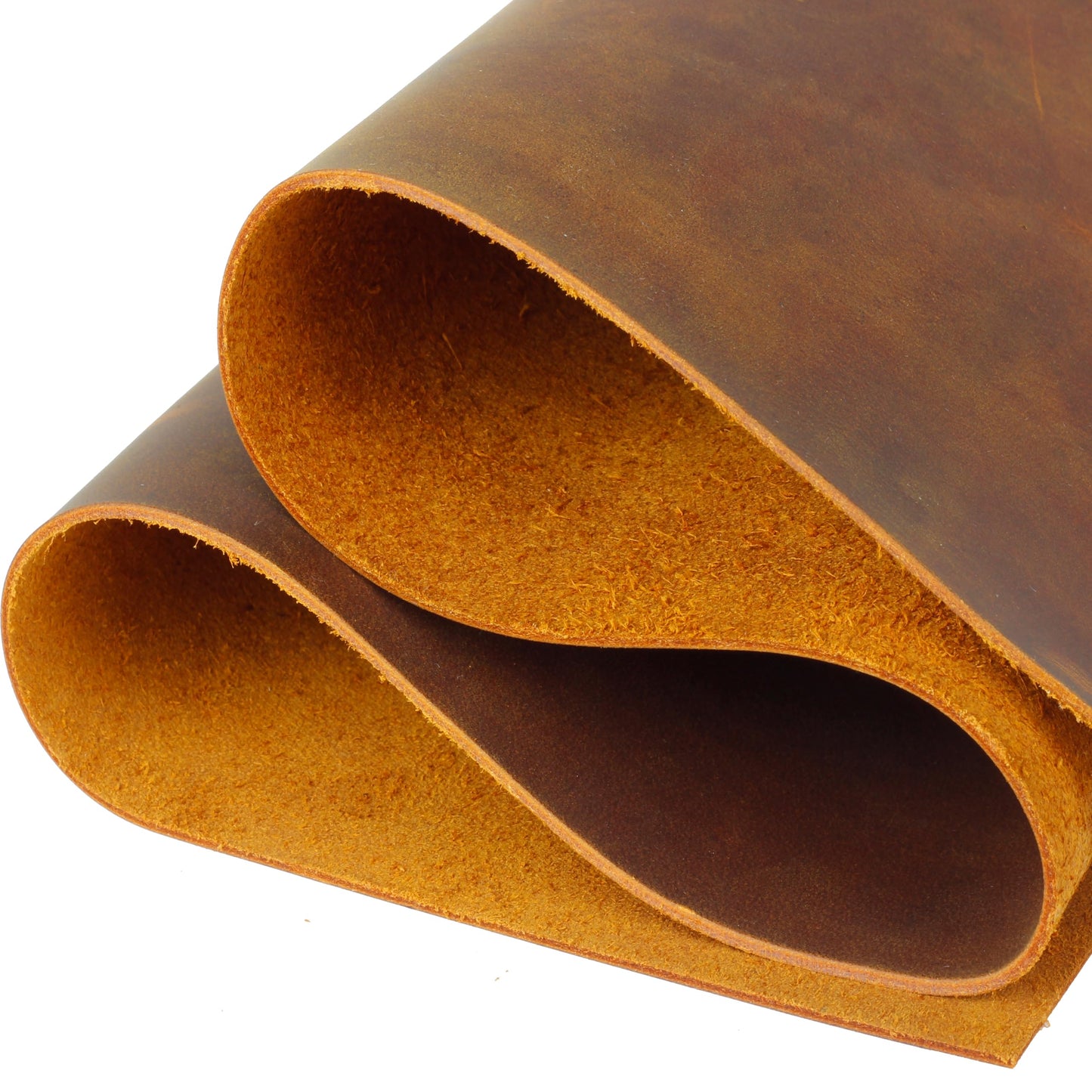 Toprank Leather Sheets for Crafts 24"x12" Precut Full Grain Cowhide (1.6mm) Square Piece, Camel