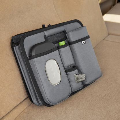 Munchkin Brica Out-n-About Trunk and Car Organizer with Diaper Changing Station, Collapsible, Grey