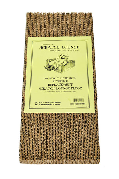 Scratch Lounge Floor Refill - for XL 13x22 Cat Scratcher - Floor Replacement Scratch Pad - Heavy Duty Durable Lasts 10x Longer Than Conventional Scratchers