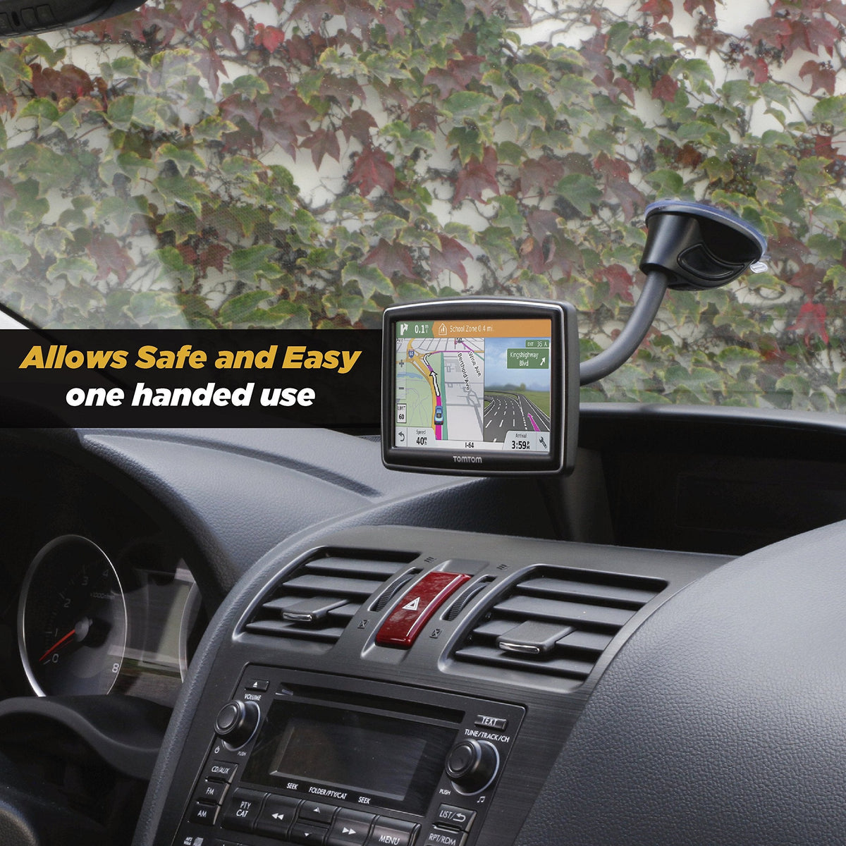 Scosche MAGWDM MagicMount Magnetic Car Phone Holder - Strong Magnet Mount for iPhone and Android - Secure Magnetic Cell Phone Mount for Window/Dash - Universal 360° Adjustable Mobile Cellphone Holder