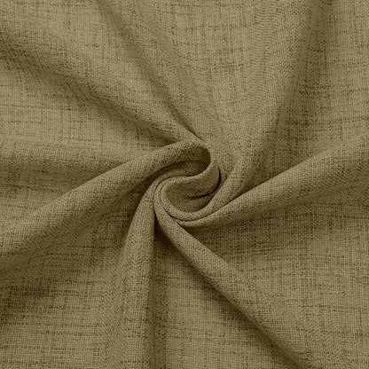 Tollpiz Linen Curtains Living Room Rod Pocket Semi Sheer Curtain Burlap Light Filtering Thick Linen Drapes for Bedroom, 38 x 63 inches Long, Taupe, Set of 2 Panels