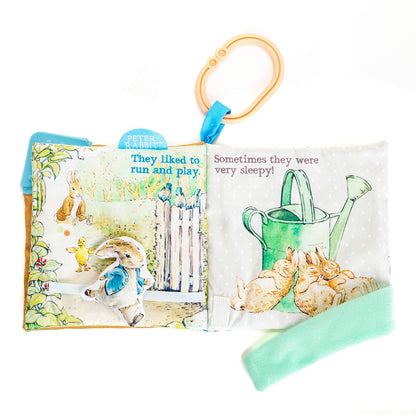 KIDS PREFERRED Peter Rabbit Soft Book with toy, Teether and Crinkle, 5 Inches