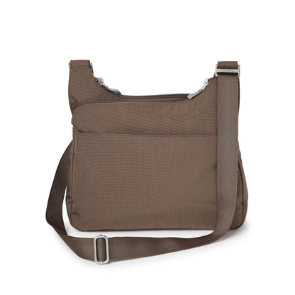 Baggallini Cross Over Crossbody Women 11x8.5 Medium Travel Bag Lightweight Water-Resistant Nylon Organized Handbag Purse